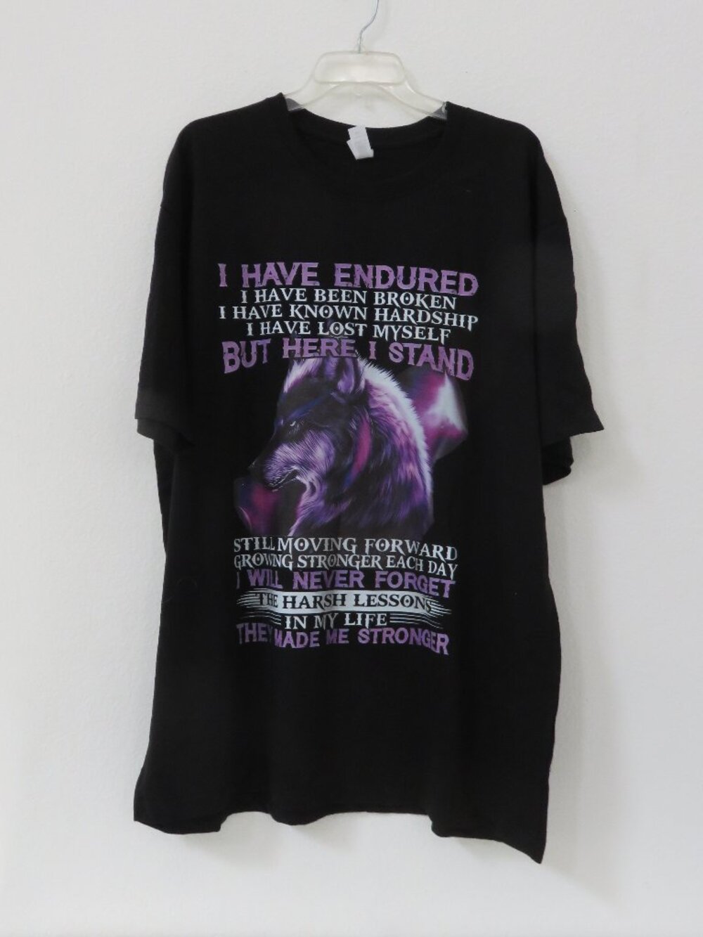 (#99) wolf Graphic T-shirt Top Men size 2XL